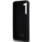 Carcasa Karl Lagerfeld Silicone Karl & Choupette Metal Pin compatibila cu Samsung Galaxy S23 Plus, Negru 16 - lerato.ro
