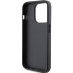 Carcasa Karl Lagerfeld Saffiano Cardslot Karl & Choupette Metal Pin compatibila cu iPhone 15 Pro, Negru 8 - lerato.ro