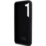 Carcasa Karl Lagerfeld Silicone Karl & Choupette Metal Pin compatibila cu Samsung Galaxy S23, Negru 16 - lerato.ro