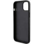 Carcasa Karl Lagerfeld Saffiano Cardslot Karl & Choupette Metal Pin compatibila cu iPhone 15, Negru 8 - lerato.ro