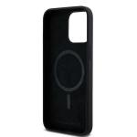 Carcasa Karl Lagerfeld Silicone Karl & Choupette, Ring MagSafe, compatibila cu iPhone 15 Pro Max, Negru 8 - lerato.ro