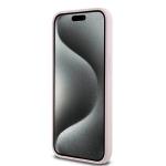 Carcasa Karl Lagerfeld Silicone Karl & Choupette, Ring MagSafe, compatibila cu iPhone 15 Pro Max, Roz 14 - lerato.ro