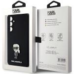 Carcasa Karl Lagerfeld Silicone Ikonik Metal Pin compatibila cu Samsung Galaxy S23 FE, Negru 9 - lerato.ro