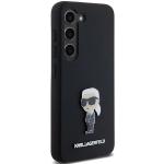 Carcasa Lagerfeld Silicone Ikonik Metal Pin compatibila cu Samsung Galaxy S23, Negru 13 - lerato.ro