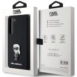 Carcasa Lagerfeld Silicone Ikonik Metal Pin compatibila cu Samsung Galaxy S23, Negru 9 - lerato.ro