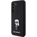 Carcasa Lagerfeld Silicone Ikonik Metal Pin compatibila cu Samsung Galaxy S23, Negru 11 - lerato.ro
