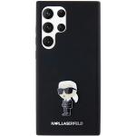 Carcasa Lagerfeld Silicone Ikonik Metal Pin compatibila cu Samsung Galaxy S24 Ultra, Negru 12 - lerato.ro