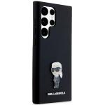Carcasa Lagerfeld Silicone Ikonik Metal Pin compatibila cu Samsung Galaxy S24 Ultra, Negru 13 - lerato.ro