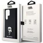 Carcasa Lagerfeld Silicone Ikonik Metal Pin compatibila cu Samsung Galaxy S24 Ultra, Negru 9 - lerato.ro