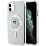 Carcasa Karl Lagerfeld IML Choupette, Ring MagSafe compatibila cu iPhone 11 / XR, Transparent 4 - lerato.ro