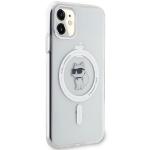 Carcasa Karl Lagerfeld IML Choupette, Ring MagSafe compatibila cu iPhone 11 / XR, Transparent 13 - lerato.ro