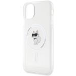 Carcasa Karl Lagerfeld IML Choupette, Ring MagSafe compatibila cu iPhone 11 / XR, Transparent 7 - lerato.ro