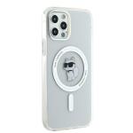 Carcasa Karl Lagerfeld IML Choupette, Ring MagSafe compatibila cu iPhone 12 / 12 Pro, Transparent 5 - lerato.ro