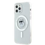 Carcasa Karl Lagerfeld IML Choupette, Ring MagSafe compatibila cu iPhone 12 / 12 Pro, Transparent 11 - lerato.ro