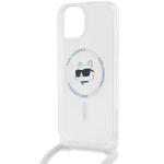 Carcasa Karl Lagerfeld IML Choupette Head & Cord, Ring MagSafe compatibila cu iPhone 13 / 14 / 15, Transparent 6 - lerato.ro