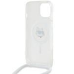 Carcasa Karl Lagerfeld IML Choupette Head & Cord, Ring MagSafe compatibila cu iPhone 13 / 14 / 15, Transparent 7 - lerato.ro