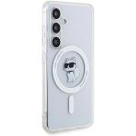 Carcasa Karl Lagerfeld IML Choupette, Ring MagSafe compatibila Samsung Galaxy S24, Transparent 13 - lerato.ro