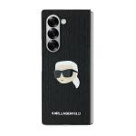 Carcasa Karl Lagerfeld Saffiano Monogram Head Pin compatibila cu Samsung Galaxy Z Fold 6, Negru 3 - lerato.ro