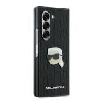 Carcasa Karl Lagerfeld Saffiano Monogram Head Pin compatibila cu Samsung Galaxy Z Fold 6, Negru 6 - lerato.ro