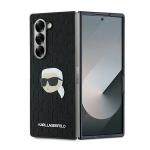 Carcasa Karl Lagerfeld Saffiano Monogram Head Pin compatibila cu Samsung Galaxy Z Fold 6, Negru 9 - lerato.ro