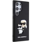 Carcasa Karl Lagerfeld 3D Rubber Karl & Choupette compatibila cu Samsung Galaxy S24 Ultra, Negru 13 - lerato.ro