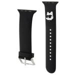 Curea Karl Lagerfeld Rubber Choupette Head 3D, compatibila cu Apple Watch 38 /40 / 41mm, Negru 4 - lerato.ro