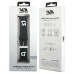 Curea Karl Lagerfeld Rubber Karl & Choupette Heads 3D, compatibila cu Apple Watch 38 /40 / 41mm, Negru 5 - lerato.ro