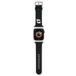 Curea Karl Lagerfeld Rubber Karl Head 3D, compatibila cu Apple Watch 38 /40 / 41mm, Negru 2 - lerato.ro