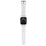 Curea Karl Lagerfeld Rubber Karl & Choupette Head 3D, compatibila cu Apple Watch 42/44/45/49mm, Alb 3 - lerato.ro
