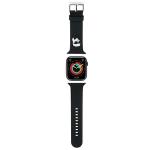 Curea Karl Lagerfeld Rubber Karl Head 3D, compatibila cu Apple Watch 42/44/45/49mm, Negru 6 - lerato.ro