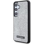 Carcasa Karl Lagerfeld Rhinestone Metal Logo compatibila cu Samsung Galaxy S24, Argintiu 3 - lerato.ro