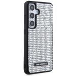Carcasa Karl Lagerfeld Rhinestone Metal Logo compatibila cu Samsung Galaxy S24, Argintiu 5 - lerato.ro