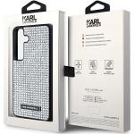 Carcasa Karl Lagerfeld Rhinestone Metal Logo compatibila cu Samsung Galaxy S24, Argintiu 9 - lerato.ro