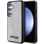 Carcasa Karl Lagerfeld Rhinestone Metal Logo compatibila cu Samsung Galaxy S24, Argintiu 10 - lerato.ro