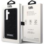 Carcasa Karl Lagerfeld Rhinestone Metal Logo compatibila cu Samsung Galaxy S24 Plus, Negru 17 - lerato.ro