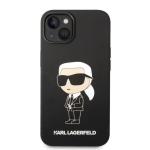 Carcasa Karl Lagerfeld Silicone Ikonik compatibila cu iPhone 14 Plus, Negru 2 - lerato.ro