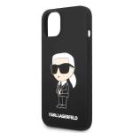 Carcasa Karl Lagerfeld Silicone Ikonik compatibila cu iPhone 14 Plus, Negru 7 - lerato.ro