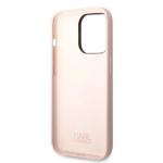 Carcasa Karl Lagerfeld Silicone Ikonik compatibila cu iPhone 14 Pro Max, Roz 8 - lerato.ro