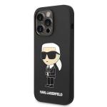Carcasa Karl Lagerfeld Silicone Ikonik compatibila cu iPhone 14 Pro Max, Negru 3 - lerato.ro