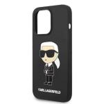 Carcasa Karl Lagerfeld Silicone Ikonik compatibila cu iPhone 14 Pro Max, Negru 7 - lerato.ro