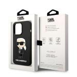 Carcasa Karl Lagerfeld Silicone Ikonik compatibila cu iPhone 14 Pro Max, Negru 9 - lerato.ro
