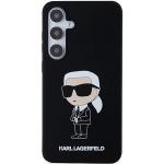 Carcasa Karl Lagerfeld Silicone Ikonik compatibila cu Samsung Galaxy S24, Negru 2 - lerato.ro
