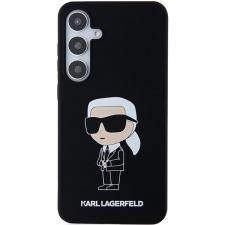 Carcasa Karl Lagerfeld Silicone Ikonik compatibila cu Samsung Galaxy S24, Negru