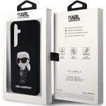 Carcasa Karl Lagerfeld Silicone Ikonik compatibila cu Samsung Galaxy S24, Negru 9 - lerato.ro