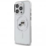 Carcasa Karl Lagerfeld IML Karl & Choupette, Ring MagSafe, compatibila cu iPhone 14 Pro, Alb 3 - lerato.ro