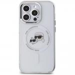 Carcasa Karl Lagerfeld IML Karl & Choupette, Ring MagSafe, compatibila cu iPhone 14 Pro, Alb 4 - lerato.ro