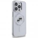 Carcasa Karl Lagerfeld IML Karl & Choupette, Ring MagSafe, compatibila cu iPhone 14 Pro, Alb 5 - lerato.ro