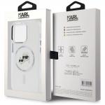 Carcasa Karl Lagerfeld IML Karl & Choupette, Ring MagSafe, compatibila cu iPhone 14 Pro, Alb 9 - lerato.ro