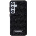 Carcasa Karl Lagerfeld Rhinestone Metal Logo compatibila cu Samsung Galaxy S24, Negru 2 - lerato.ro