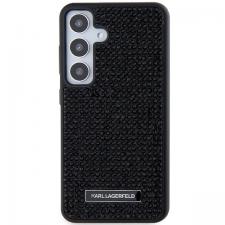 Carcasa Karl Lagerfeld Rhinestone Metal Logo compatibila cu Samsung Galaxy S24, Negru